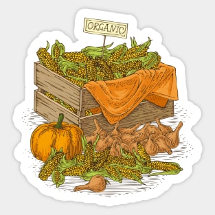 Organic Vegetables Sticker